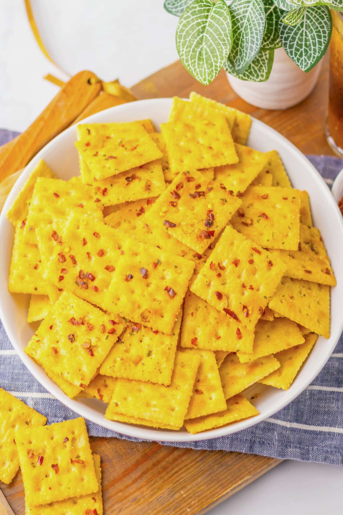 White bowl filled with Alabama fire crackers.