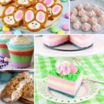 Collage of easter recipes.