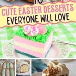 Collage of easter recipes.