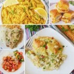 Collage of easy chicken recipes.