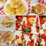 Collage of egg breakfast recipes.